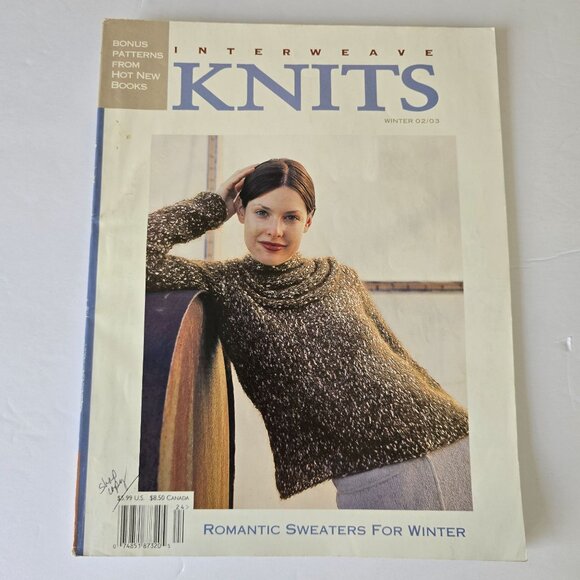 Interweave Knits Winter 2002/2003 Magazine Featuring Romantic Sweaters Patterns - Picture 12 of 16